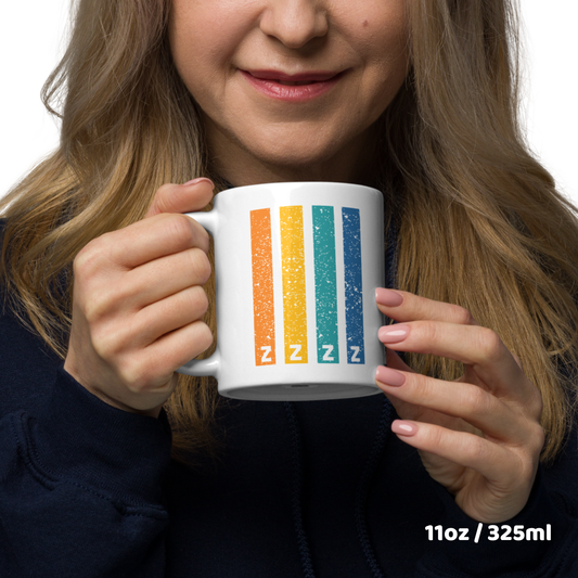 Aviation coffee mug with personalized ICAO code stripe design