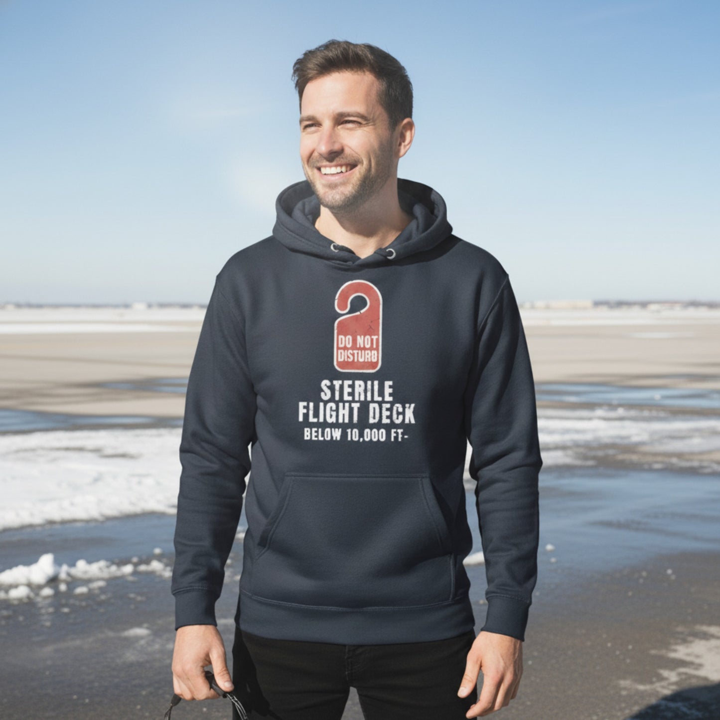 Sterile Flight Deck Premium Hoodie "Do not Disturb" – Für ungestörte Konzentration beim Fliegen