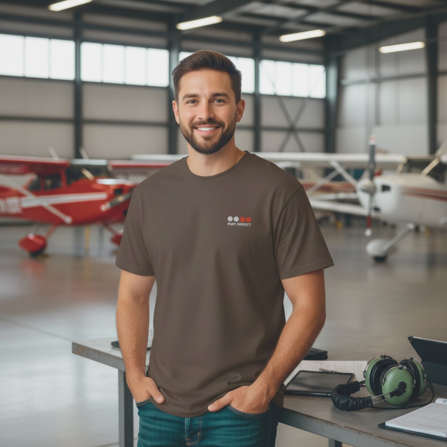 PAPI PERFECT Unisex T-Shirt | 2 WHITE 2 RED - Das perfekte Lande-Design